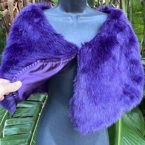 Cache faux, fur shrug or collar